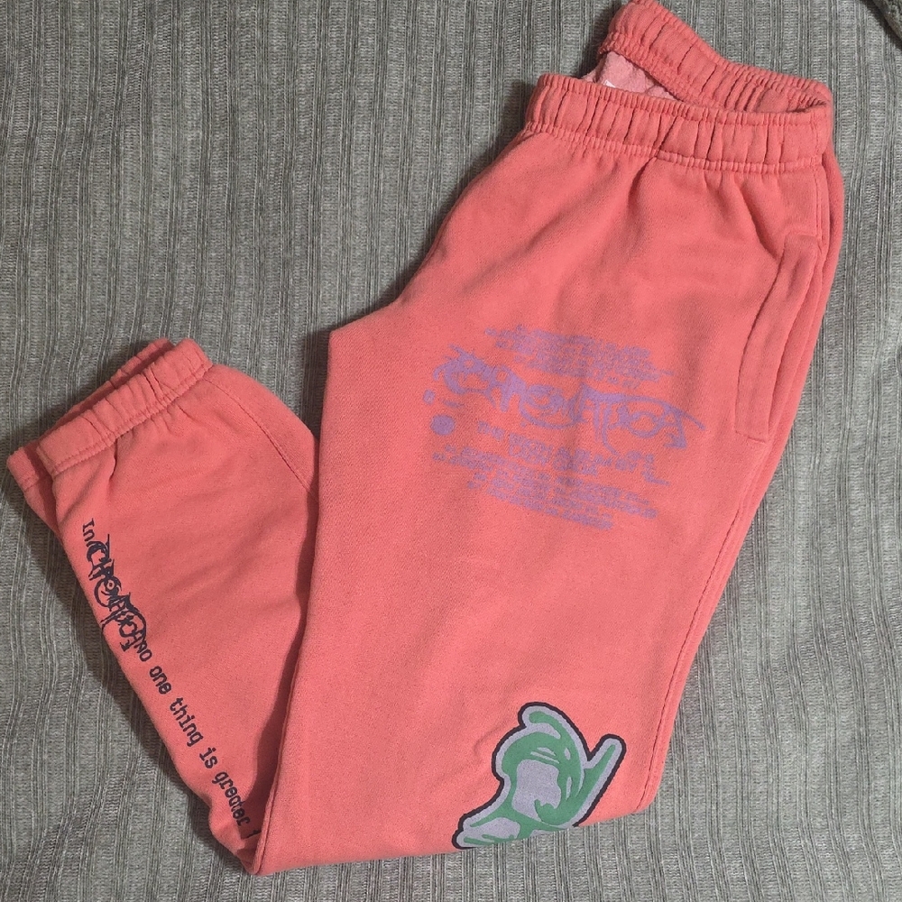 Haus Of Gaga (Lady Gaga) Official Merch Coral Graphic Joggers